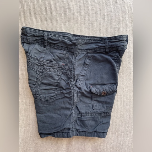 Anthropologie The Wanderer Cargo Midi Shorts In Midnight Dark Blue Size 27 - Picture 9 of 9